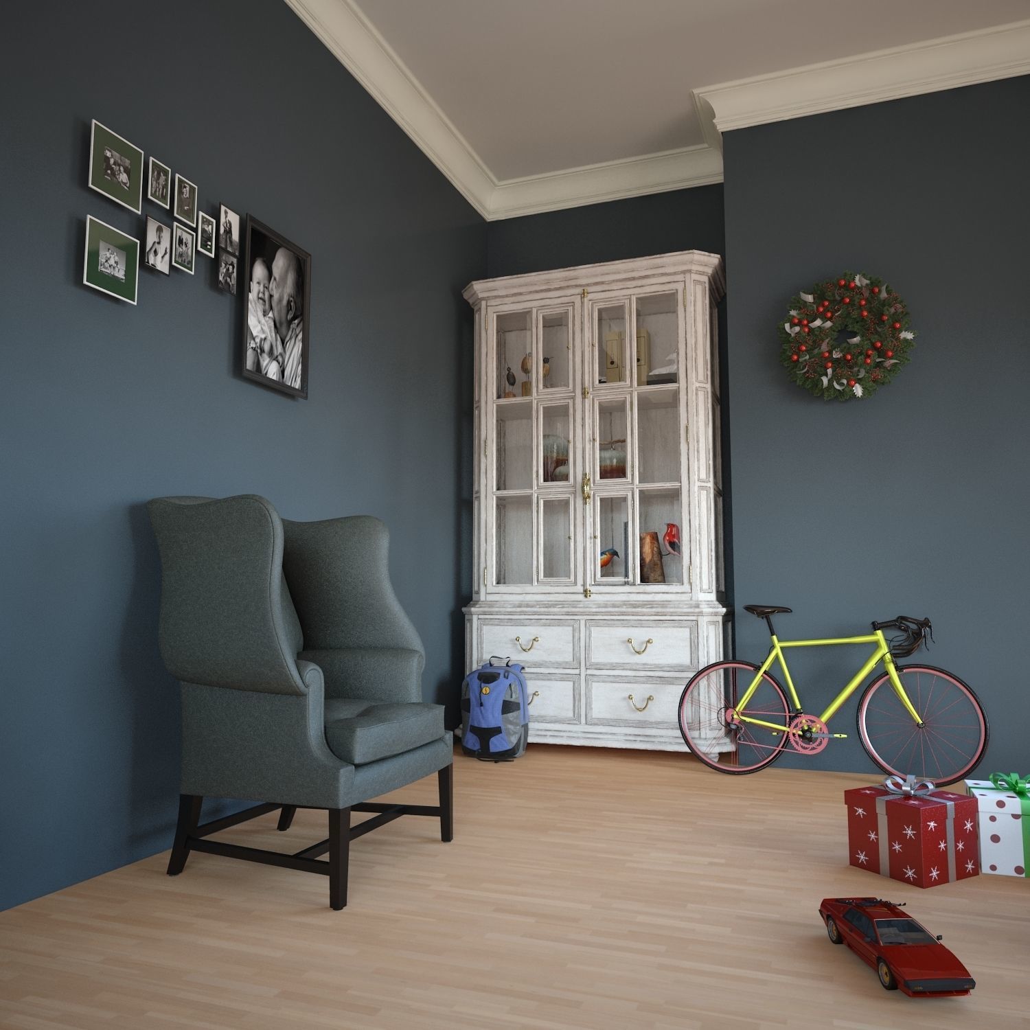 Interior Sofa Armchair 34 - For CNC and Interior 3D model_1