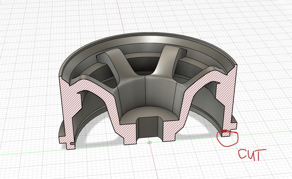 TE37 style 20mm Mini-Z wheels Offset 2-4mm 1to28 1to24 scale 3D print model_2