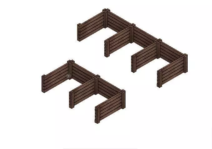 Model Railway Coal Staithe Bunker 3D print model_0