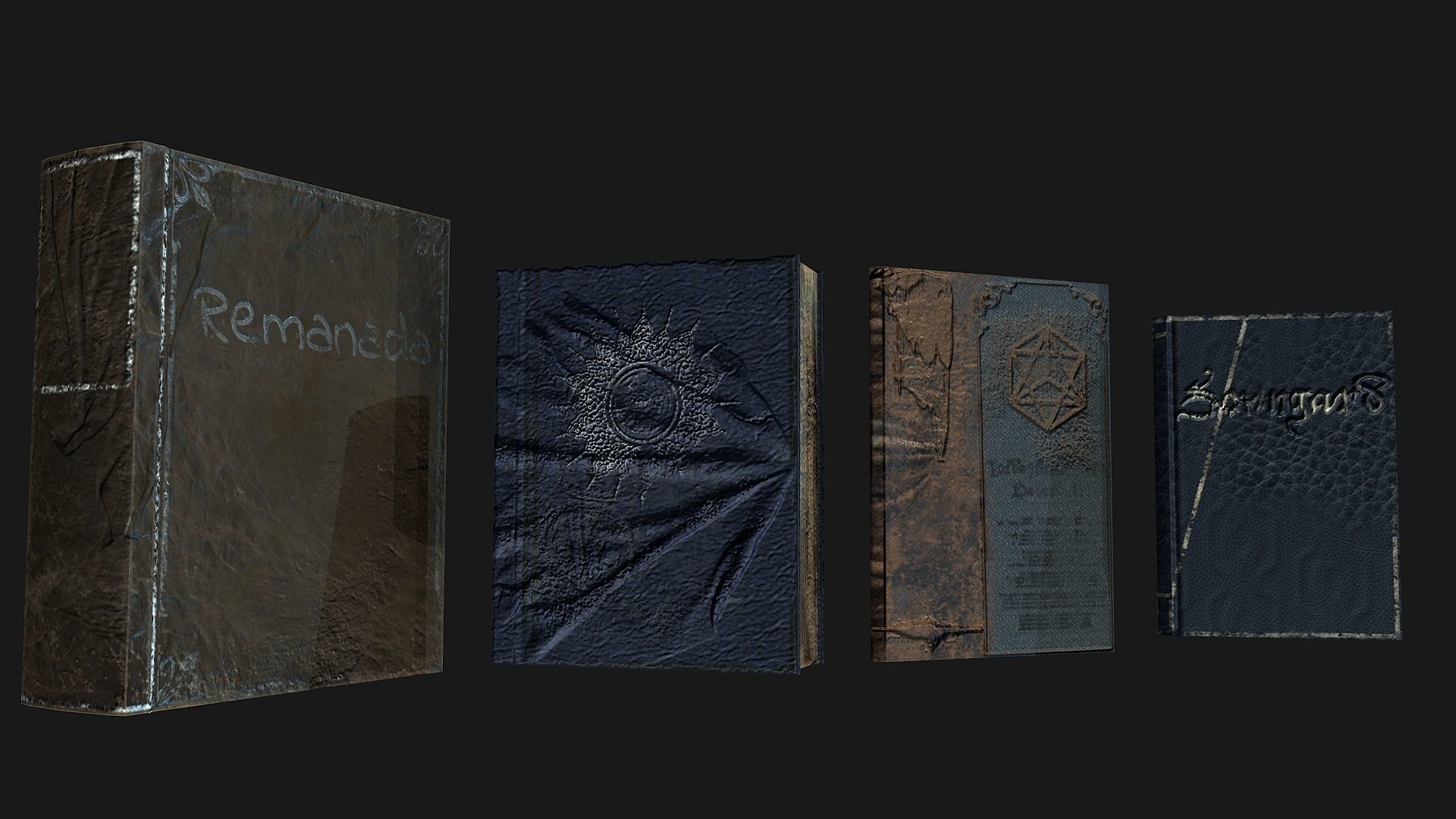 Book  Collective Low-poly 3D model_18