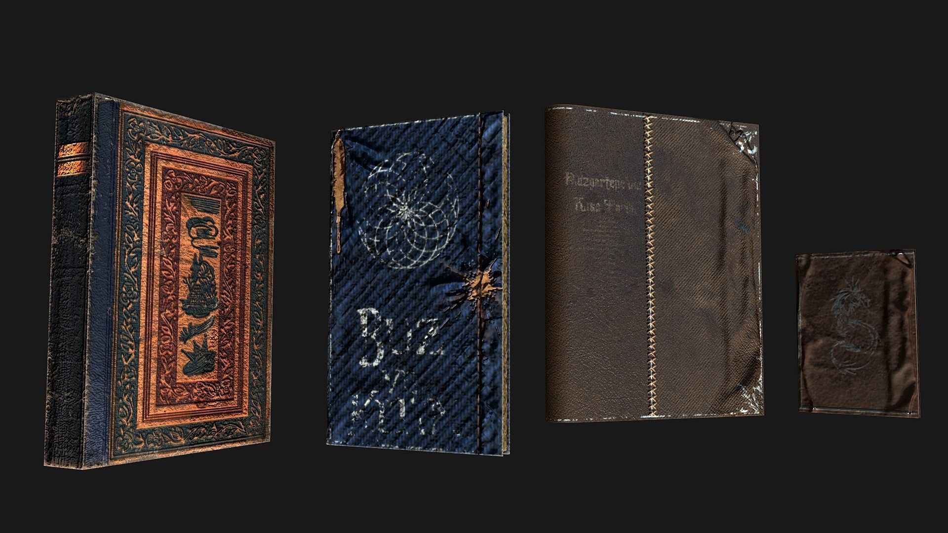 Book  Collective Low-poly 3D model_16