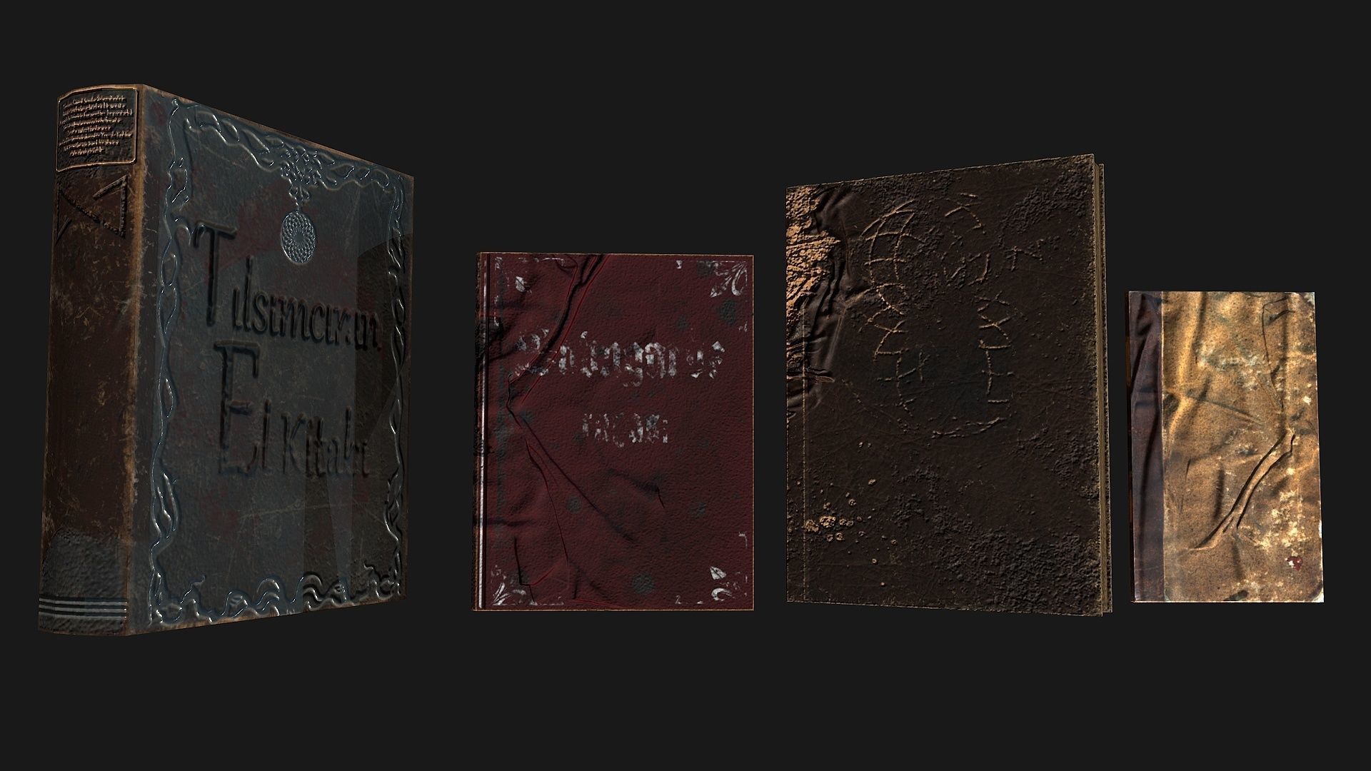 Book  Collective Low-poly 3D model_17