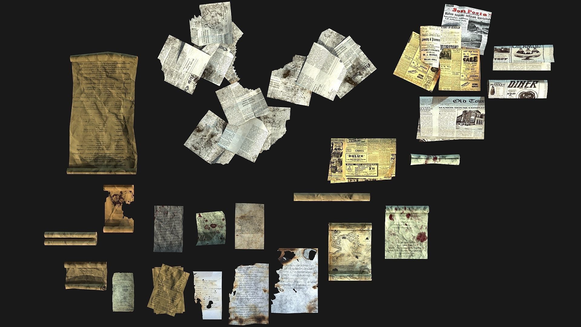 Book  Collective Low-poly 3D model_10