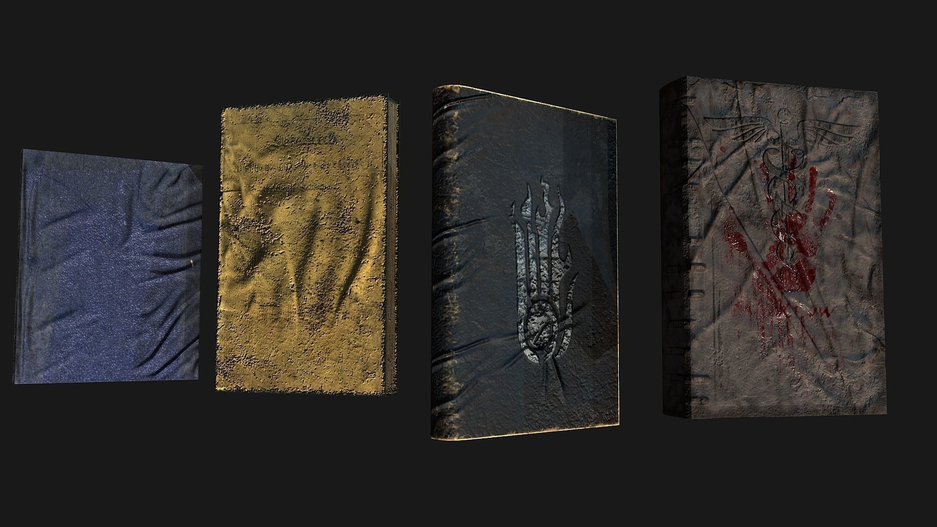 Book  Collective Low-poly 3D model_6