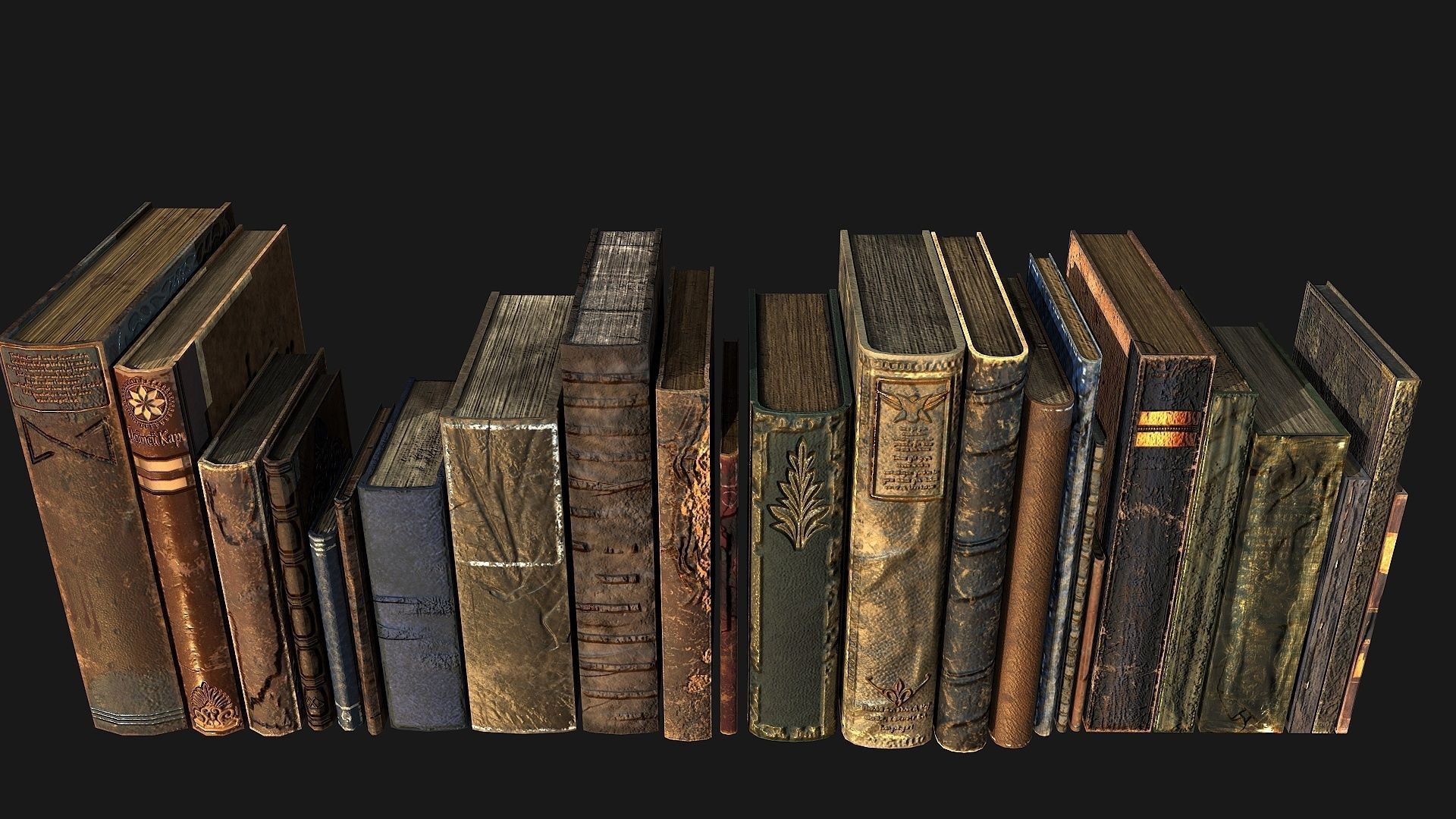 Book  Collective Low-poly 3D model_15