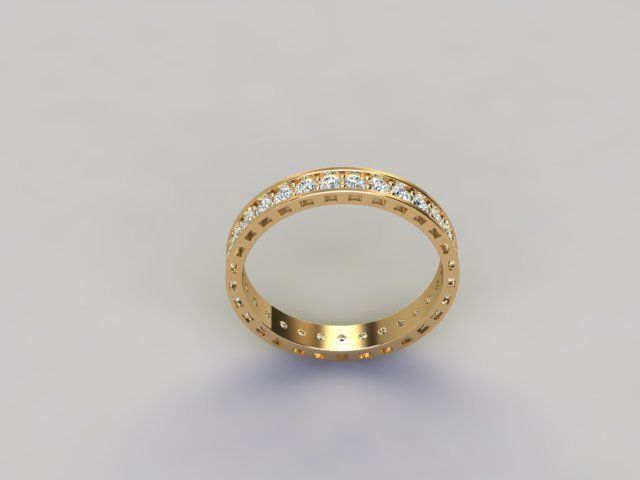  wedding ring 3D print model 3D print model_1