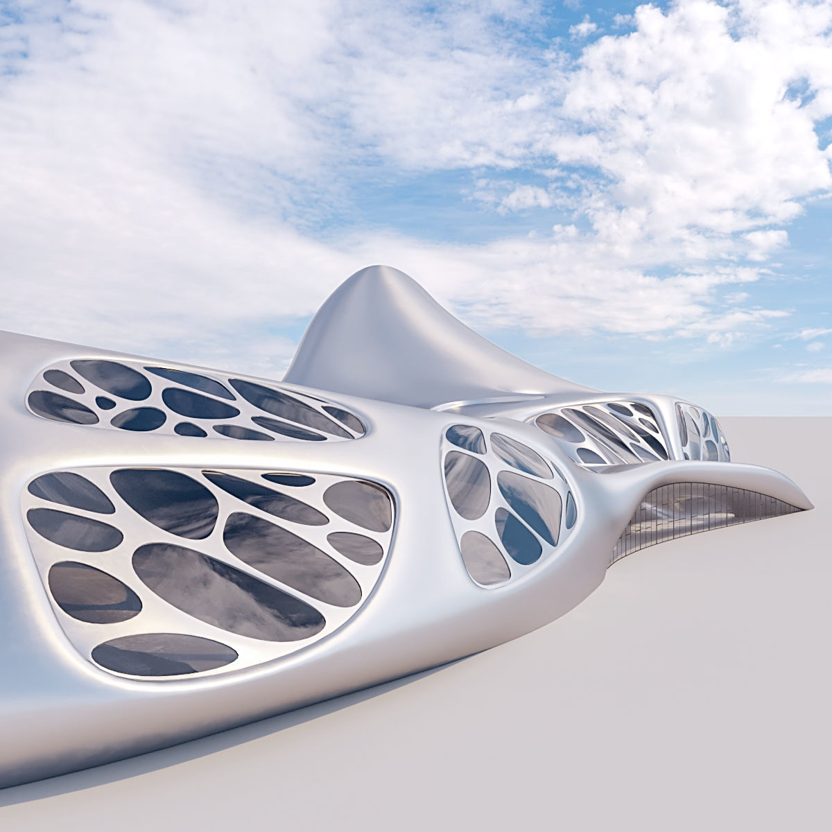 Futuristic building collection 9x 3 _44