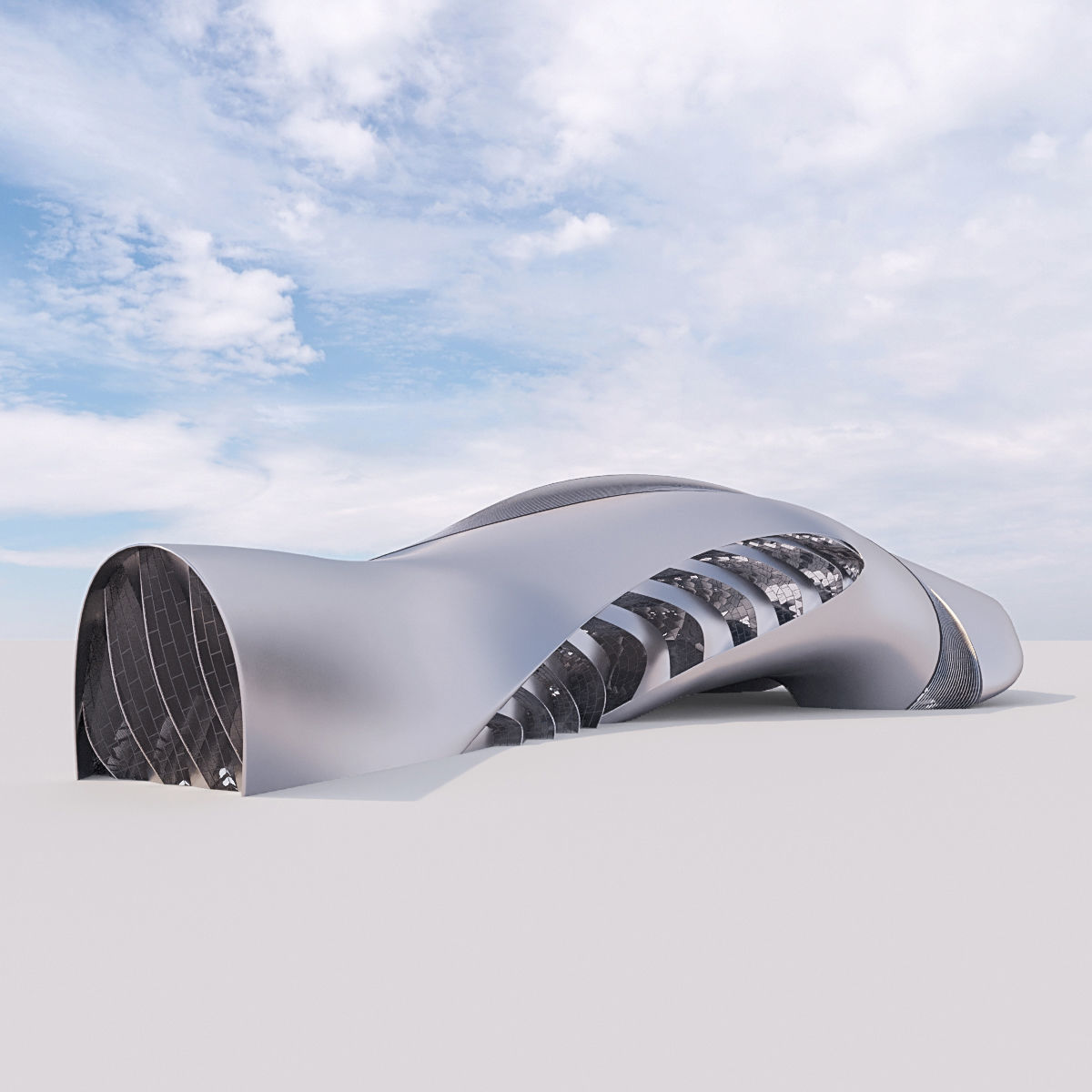 Futuristic building collection 9x 3 _51