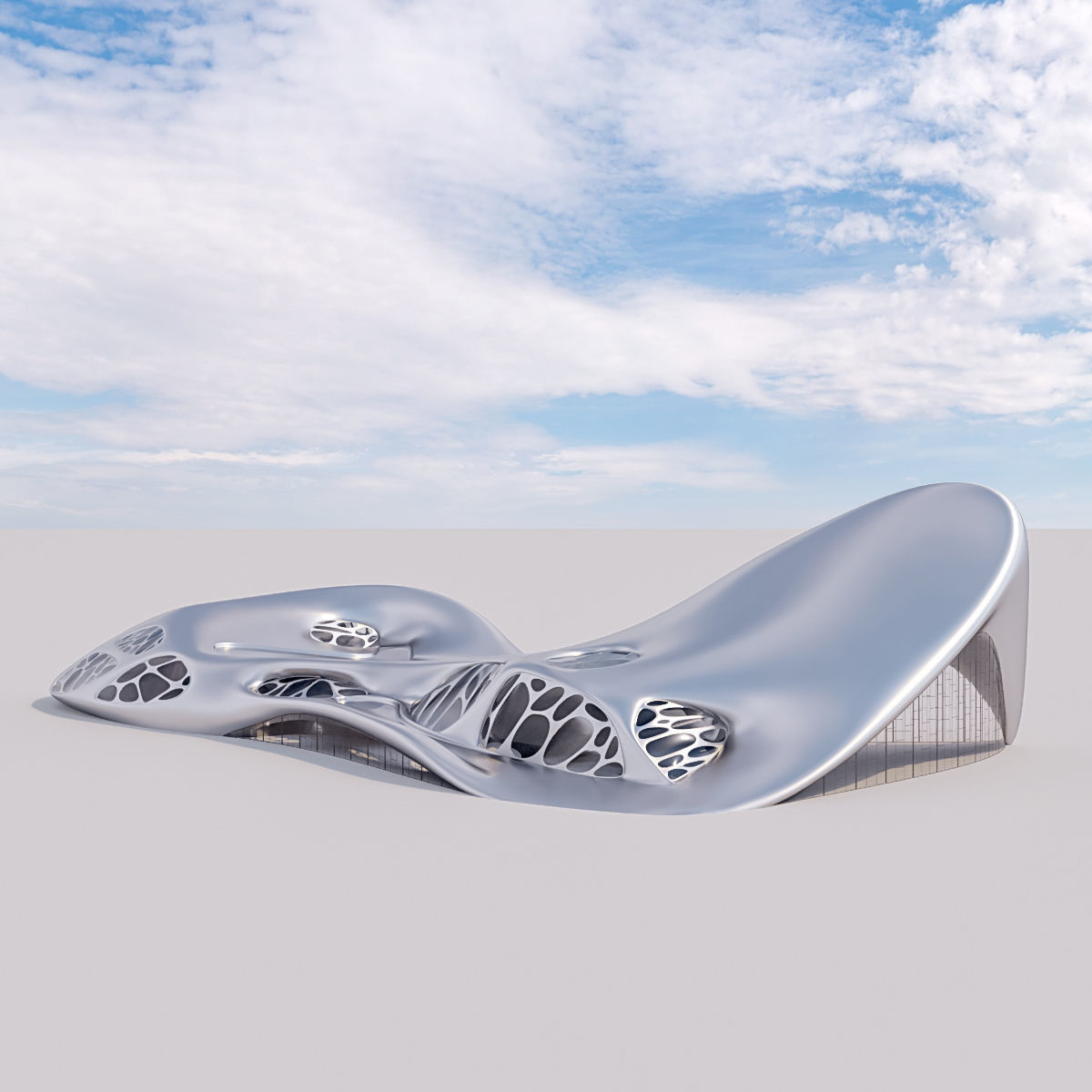 Futuristic building collection 9x 3 _41