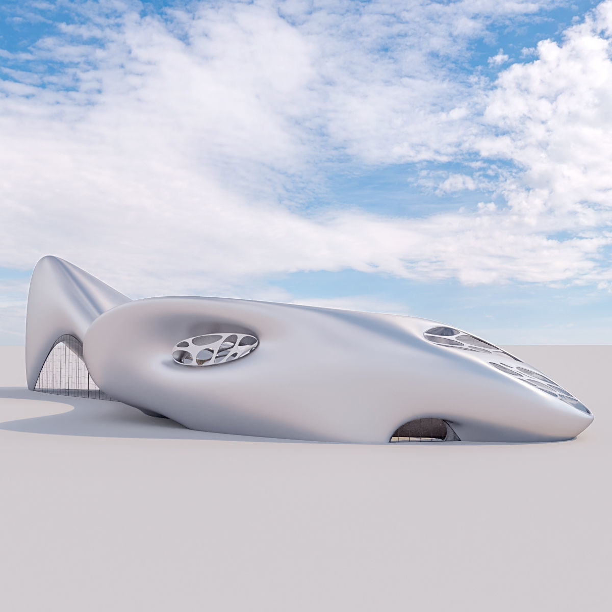 Futuristic building collection 9x 3 _42