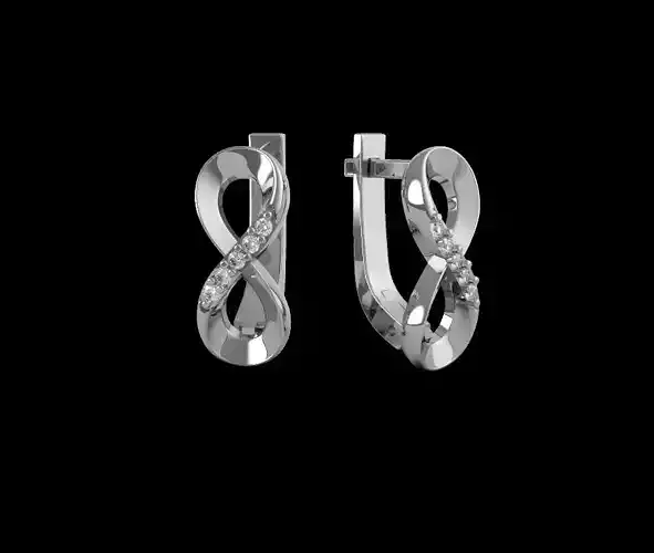 Exlusive eternity diamond earrings 