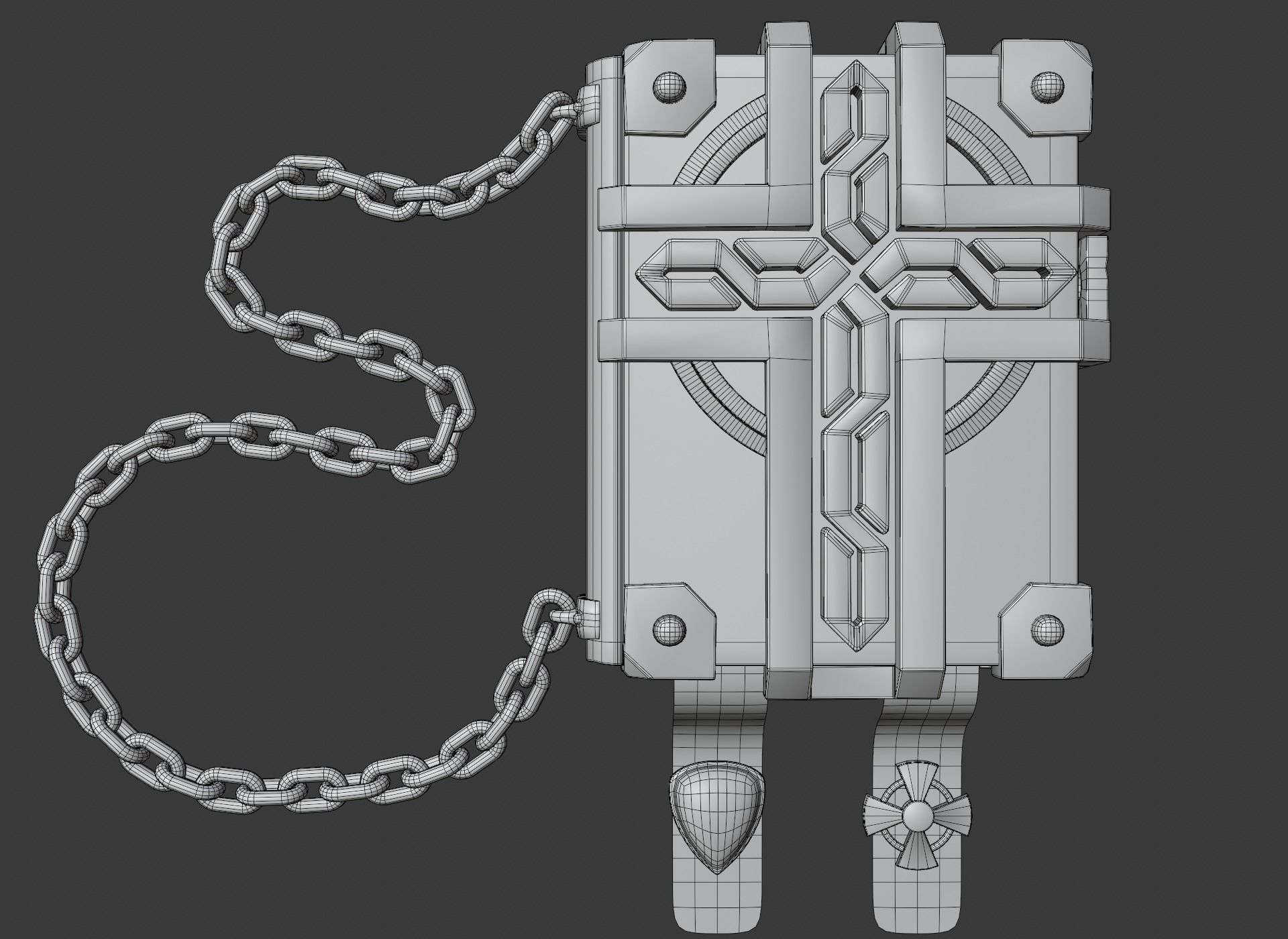 Stylized Spell Book Holy Bible Magic Ancient Game Ready PBR Low-poly 3D model_6