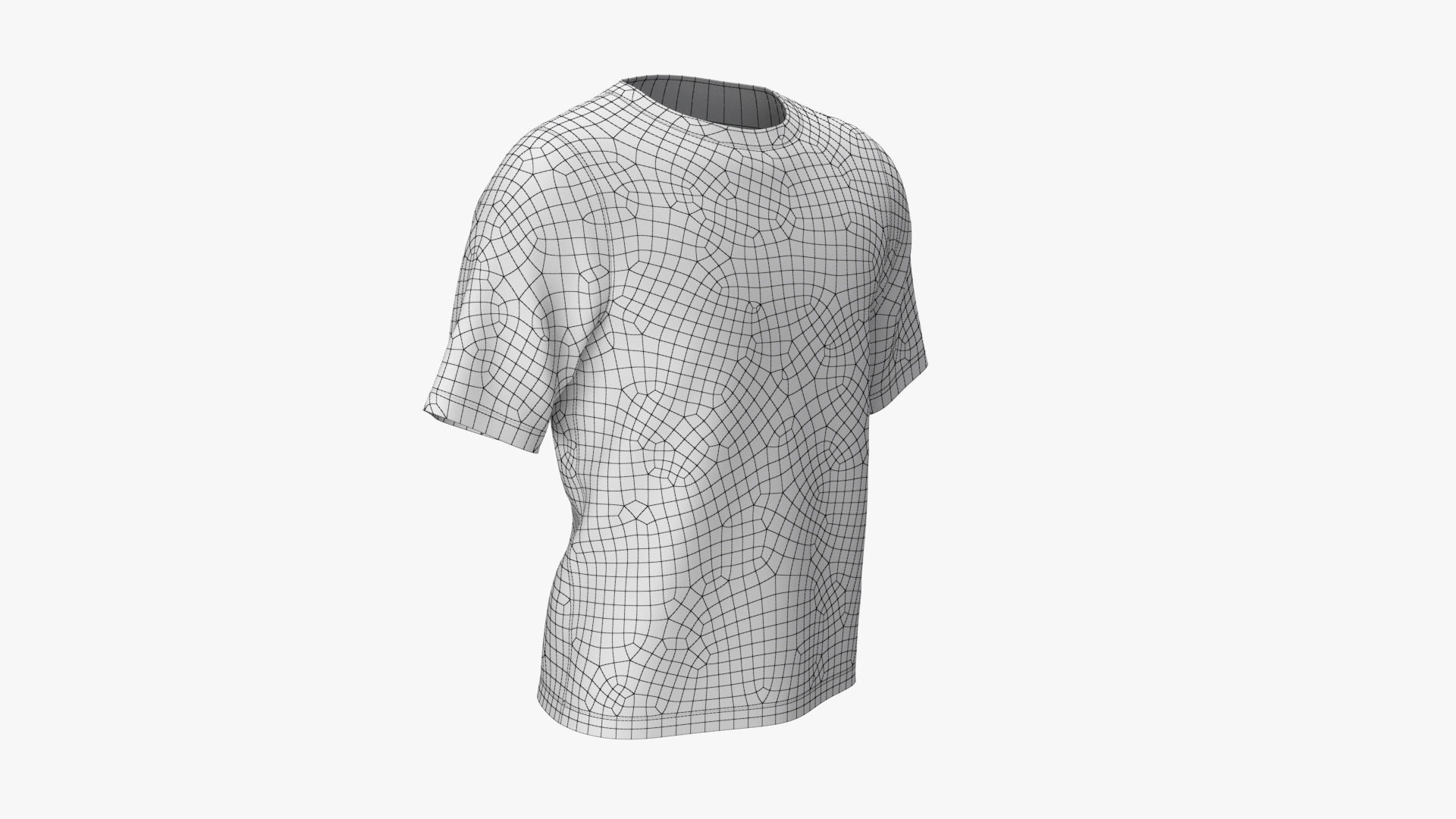 T-Shirt PBR t shirt Low-poly 3D model_10