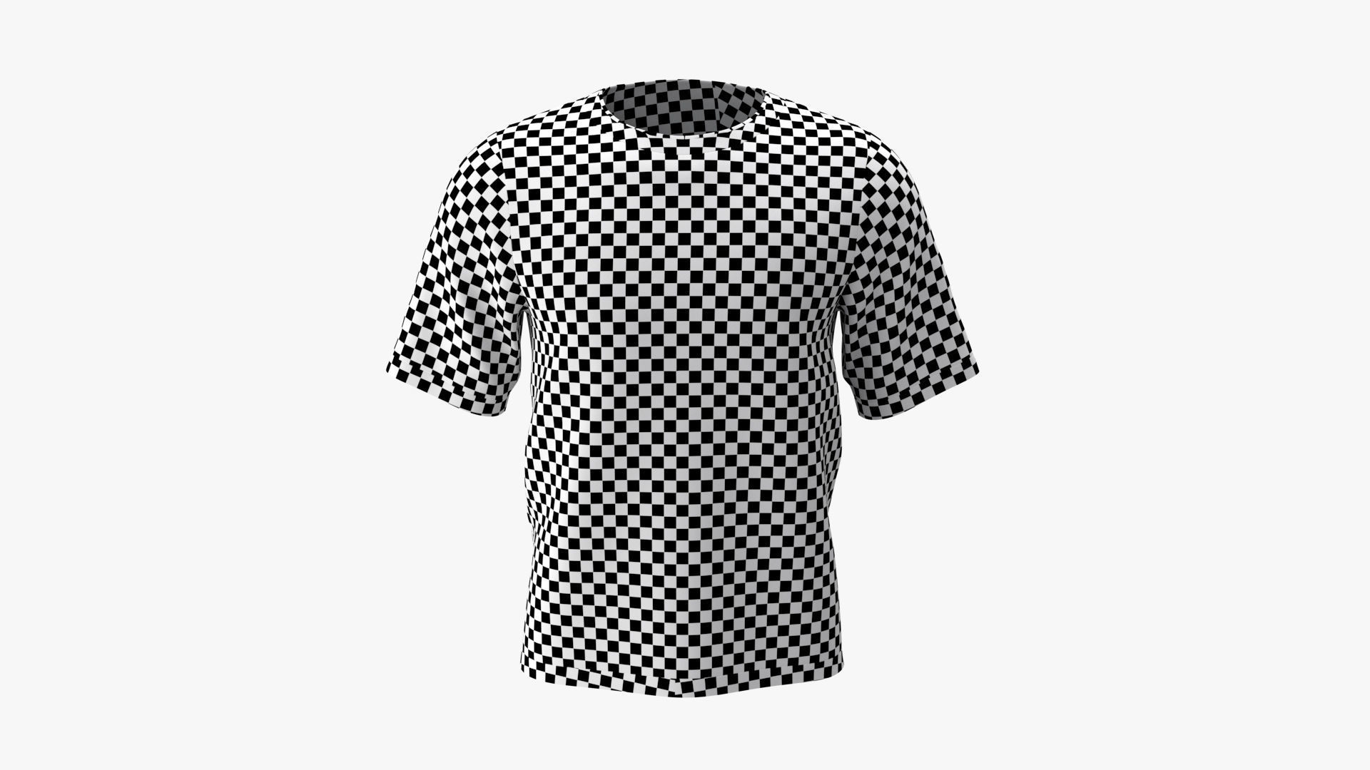 T-Shirt PBR t shirt Low-poly 3D model_16