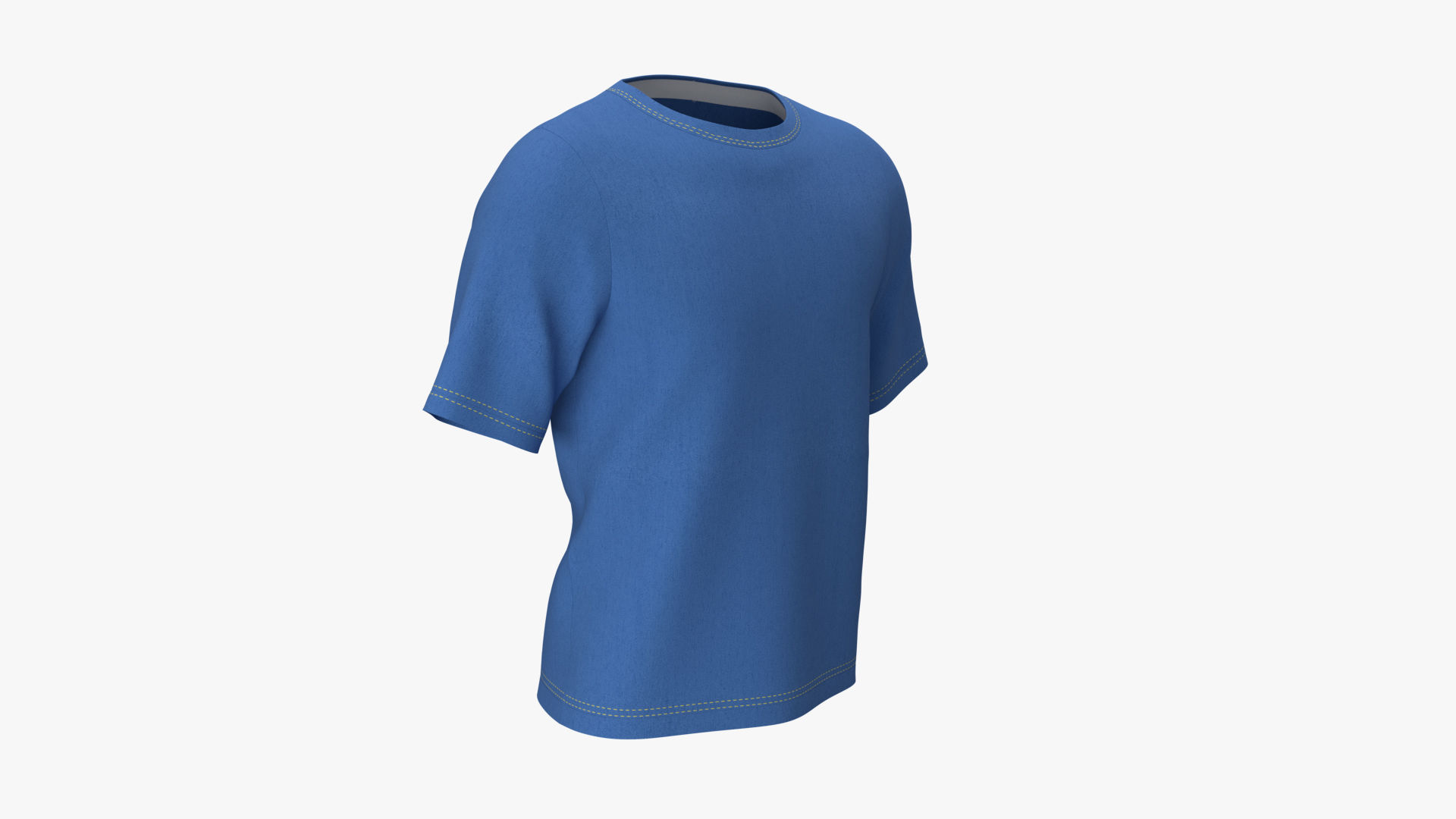 T-Shirt PBR t shirt Low-poly 3D model_1