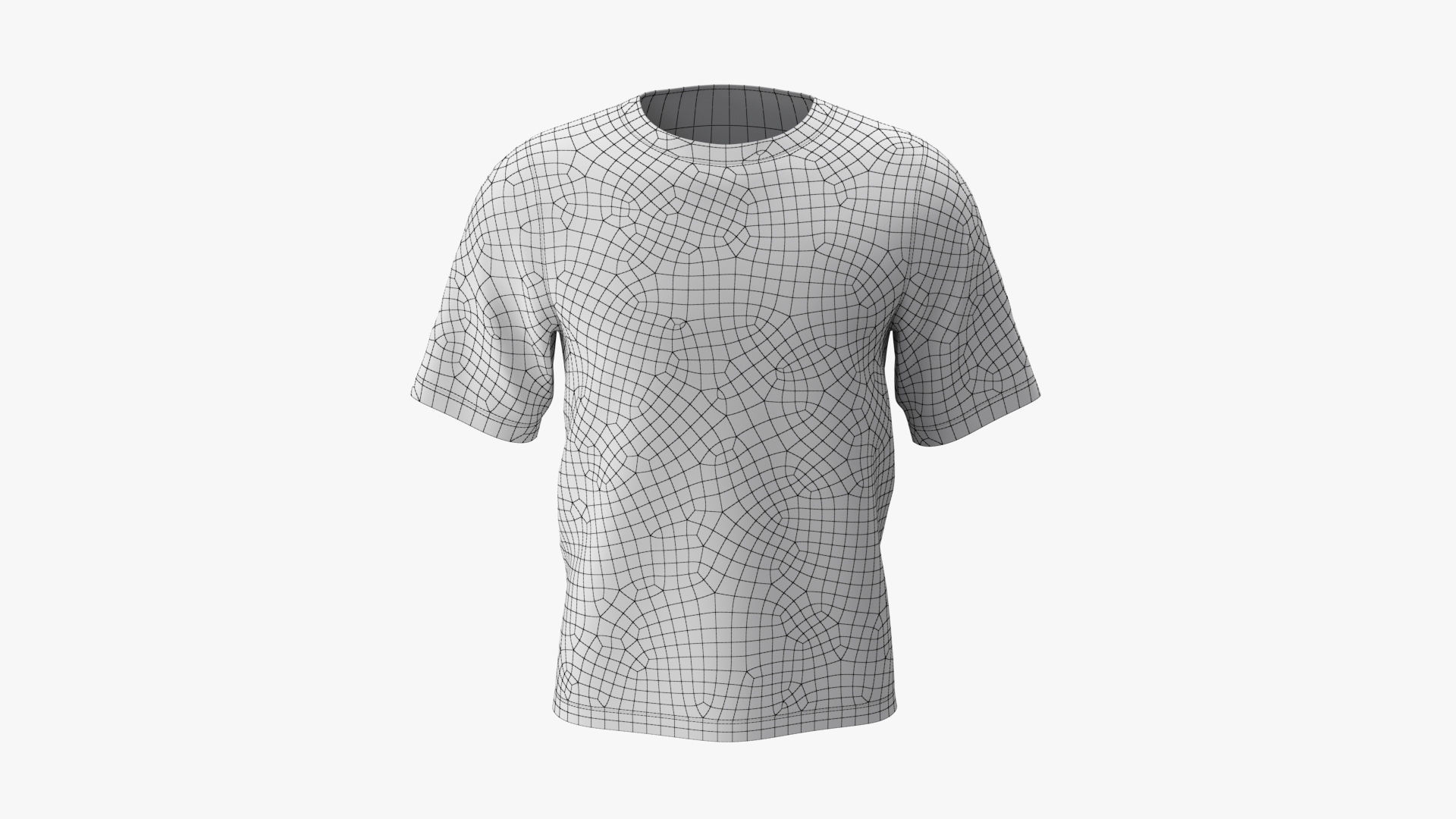 T-Shirt PBR t shirt Low-poly 3D model_9