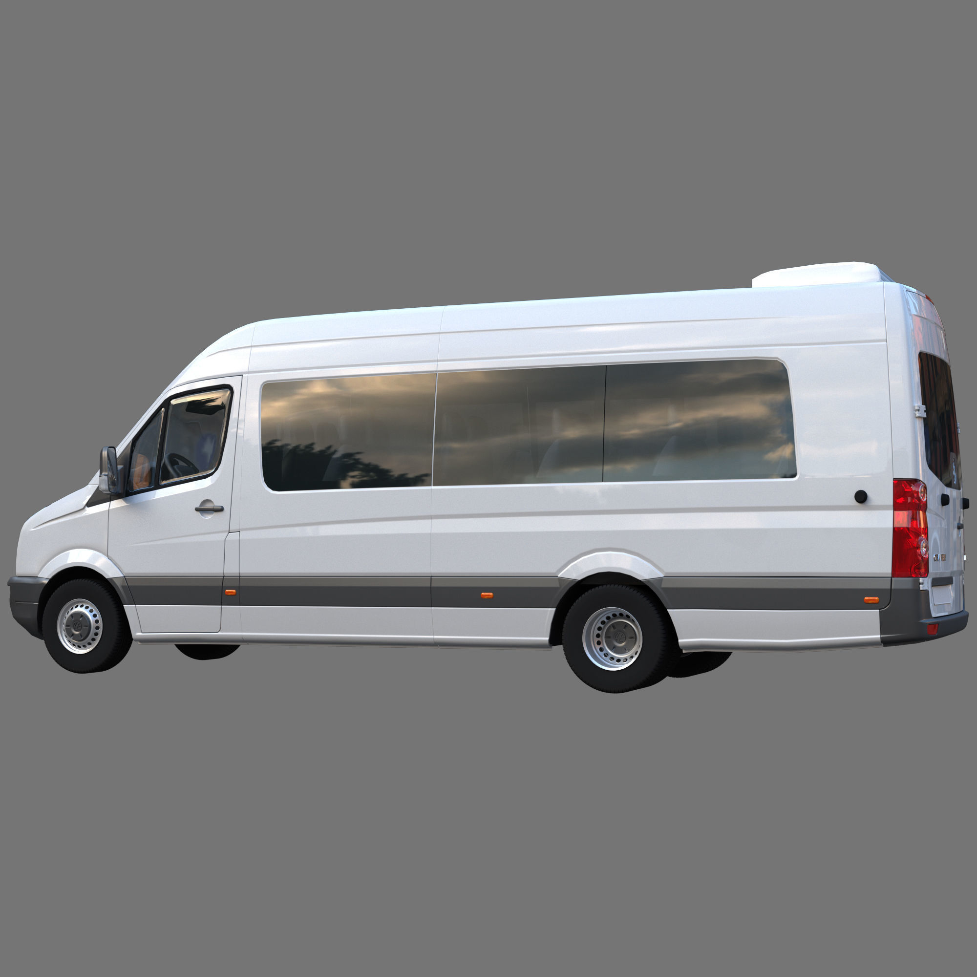 Passenger minibus VW Crafter 50 3D model_4