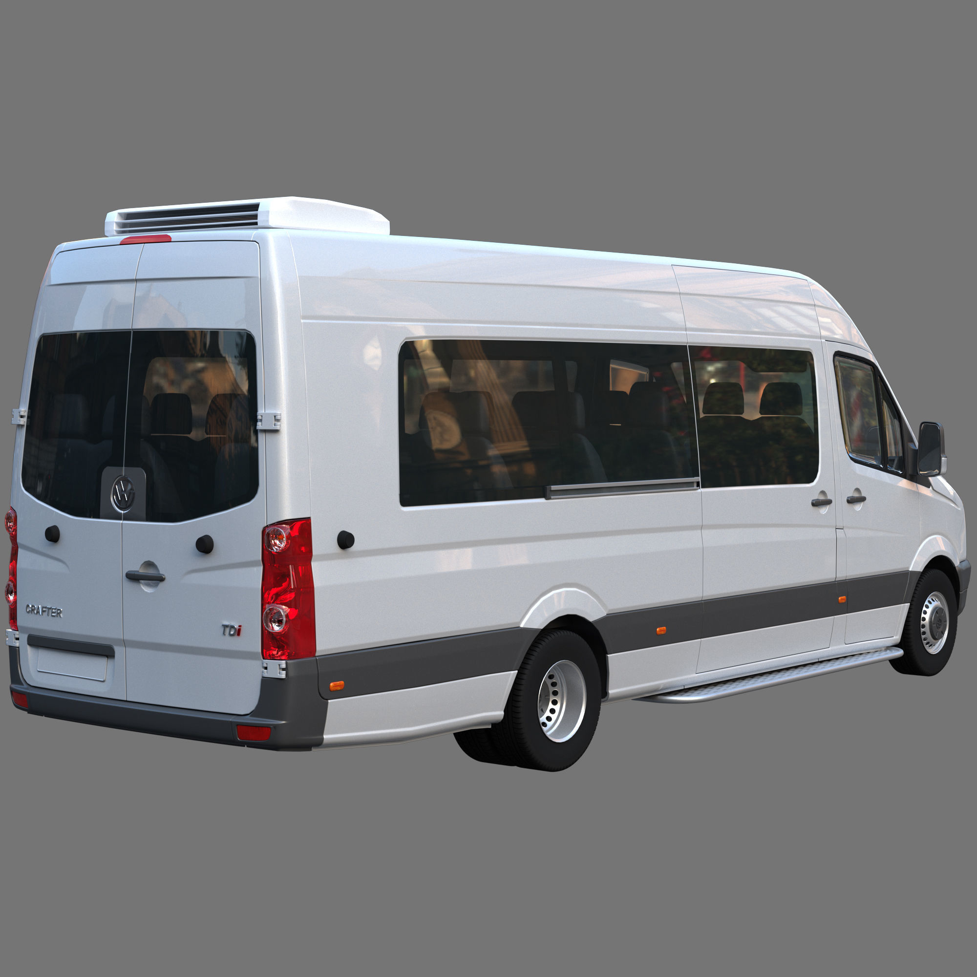 Passenger minibus VW Crafter 50 3D model_1