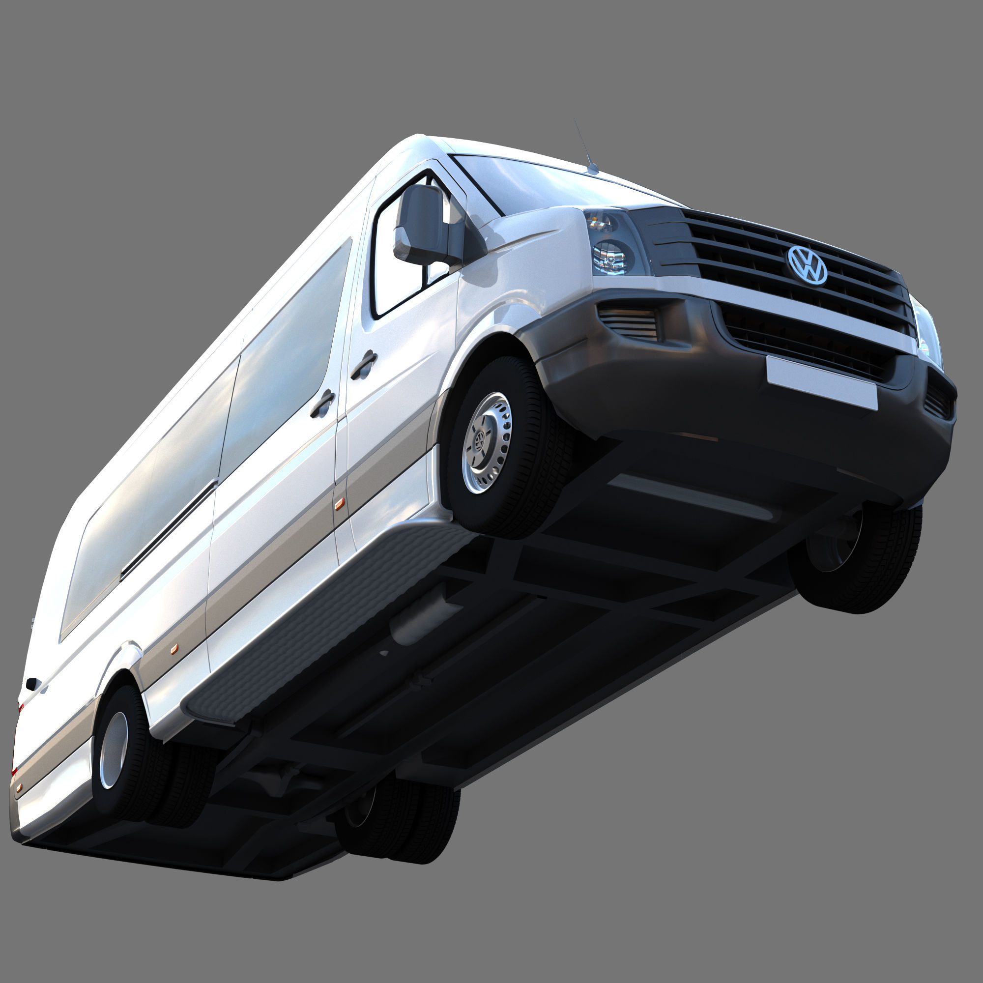 Passenger minibus VW Crafter 50 3D model_6
