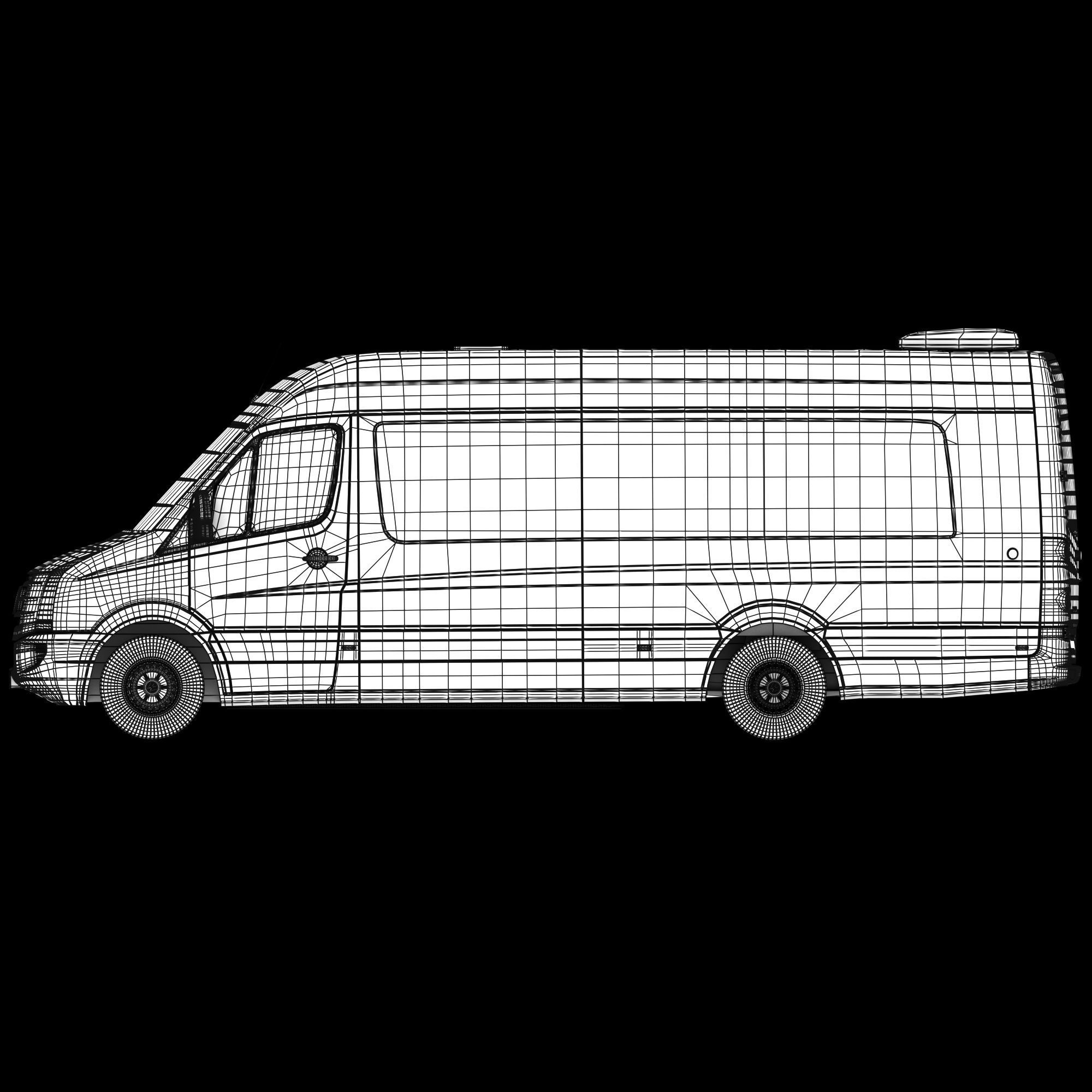 Passenger minibus VW Crafter 50 3D model_14