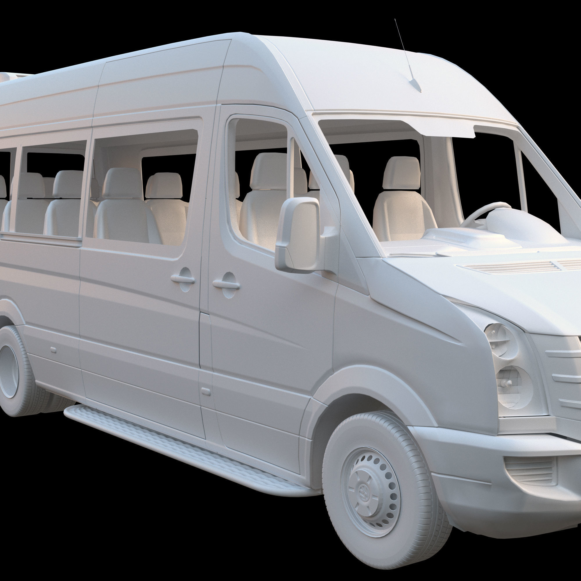Passenger minibus VW Crafter 50 3D model_21