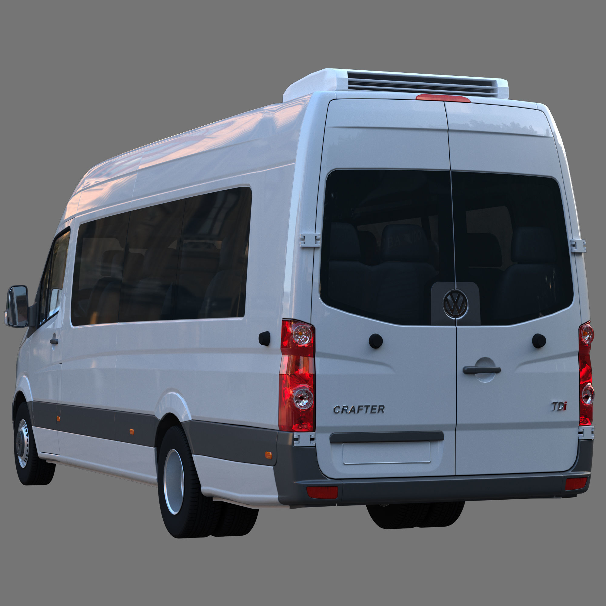Passenger minibus VW Crafter 50 3D model_3