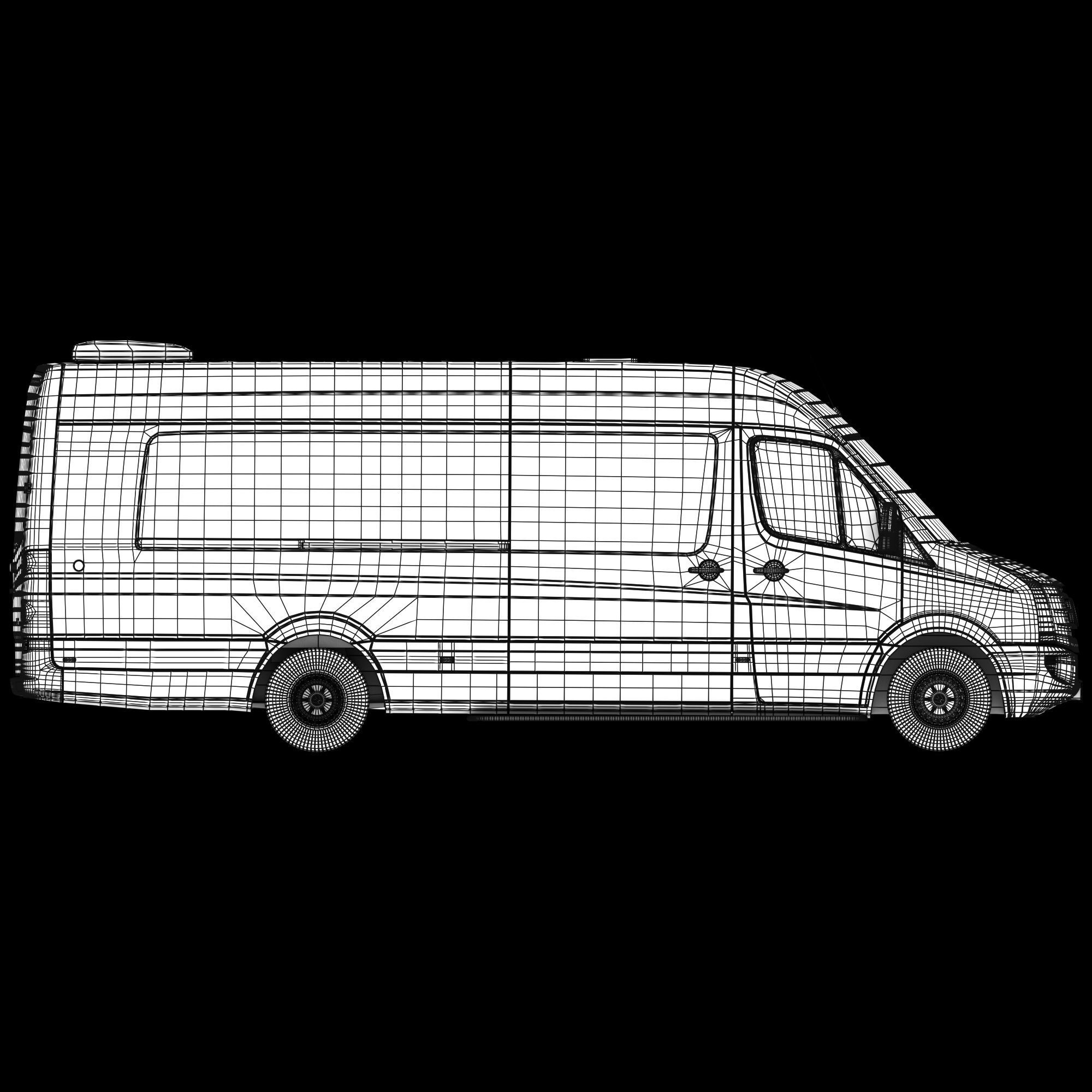 Passenger minibus VW Crafter 50 3D model_12