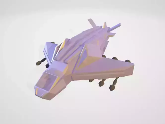 SpaceShip fighter jet 3D print model