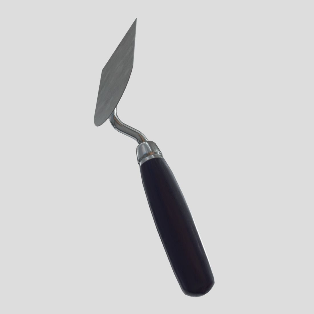 Plaster Spatula Low-poly 3D model_7