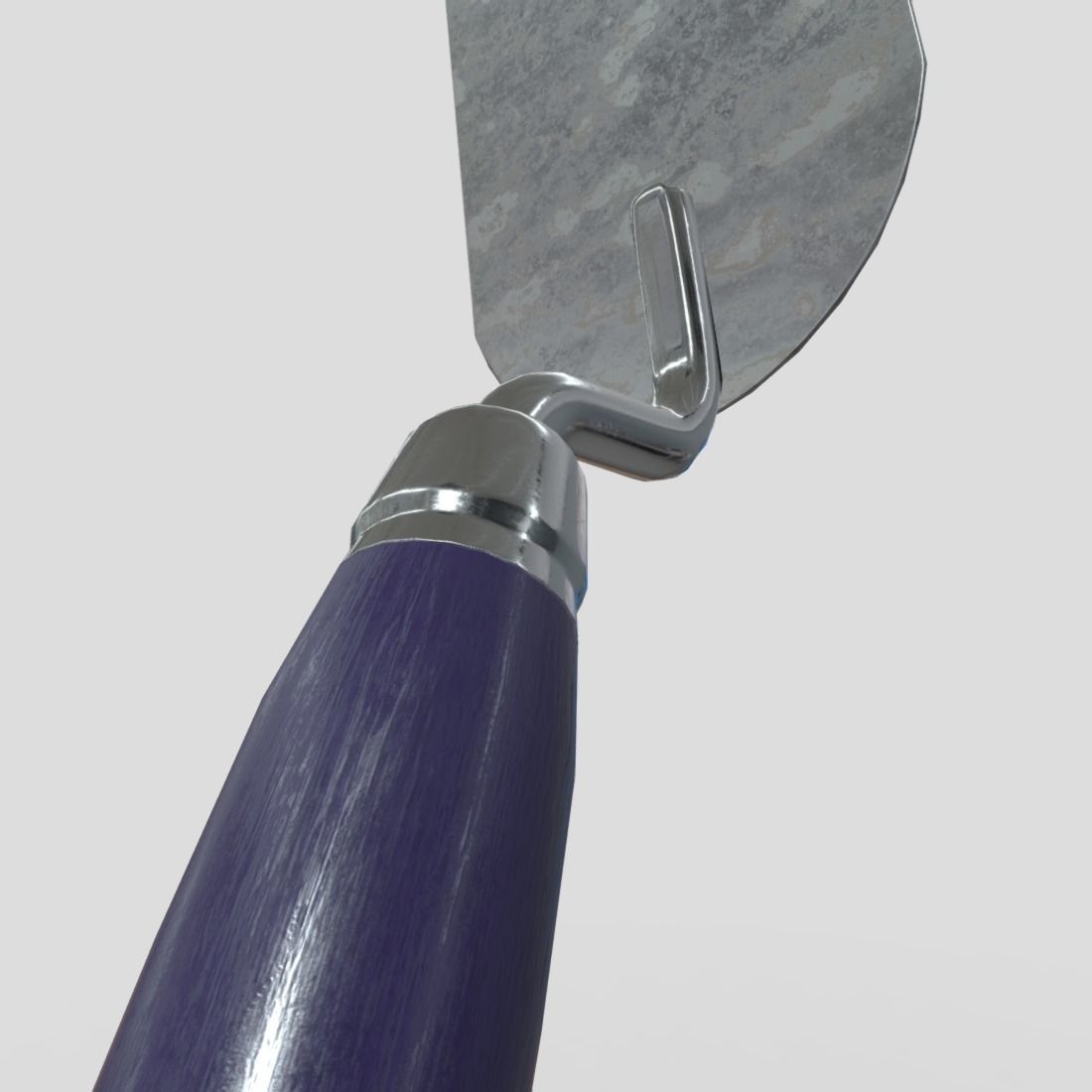 Plaster Spatula Low-poly 3D model_13