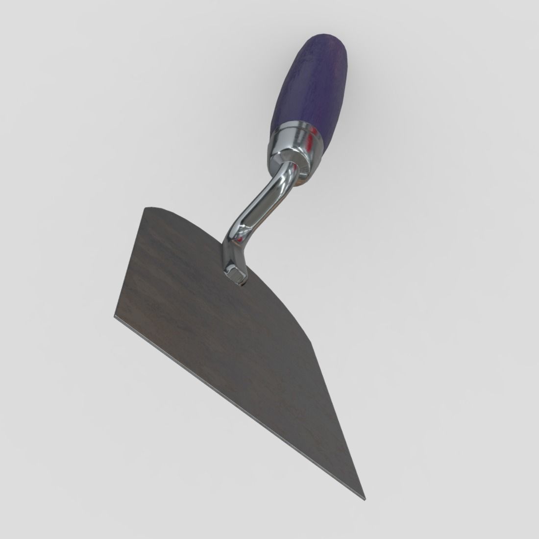 Plaster Spatula Low-poly 3D model_9