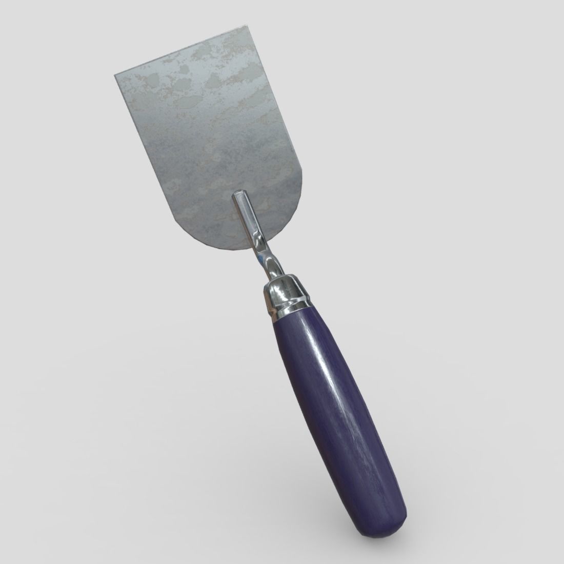 Plaster Spatula Low-poly 3D model_3