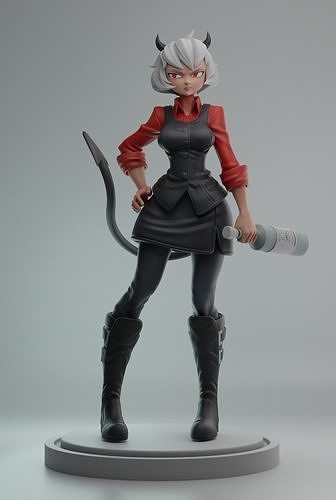 Helltaker Malina 3D print model
