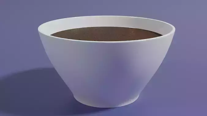 Chocolate dessert  Low-poly 3D model