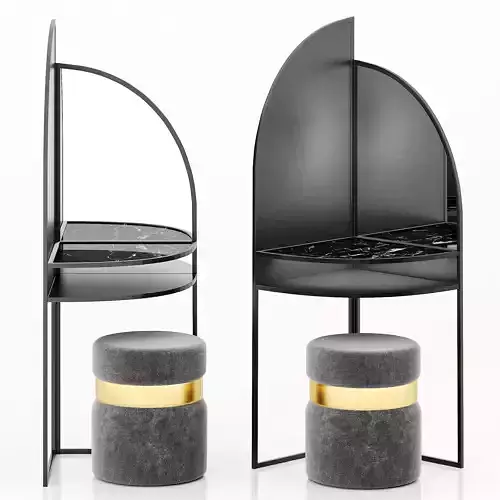 Dressing table with ottoman Palazzo