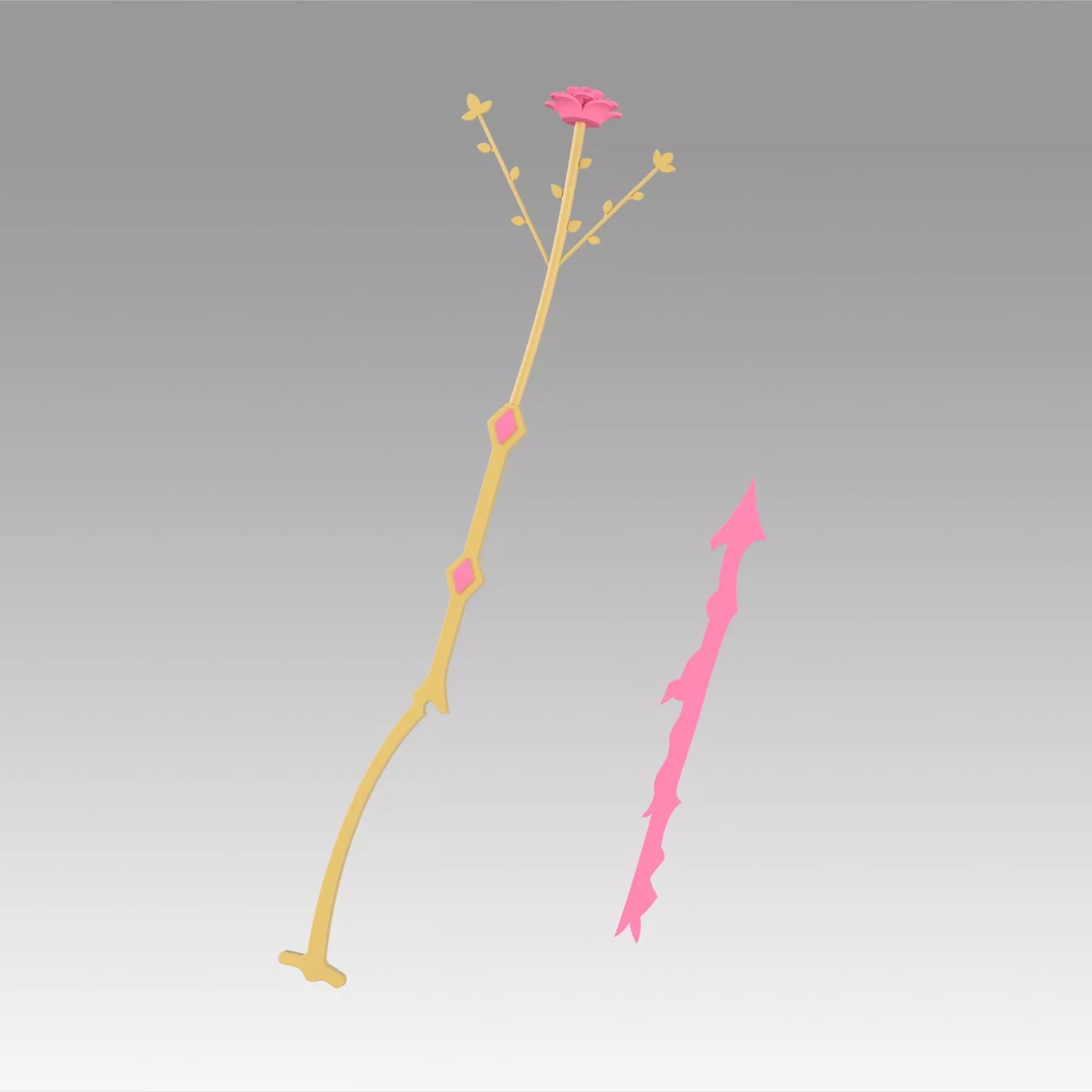 Puella Magi Madoka Magica Kaname Madoka Bow and arrow Flower 3D print model