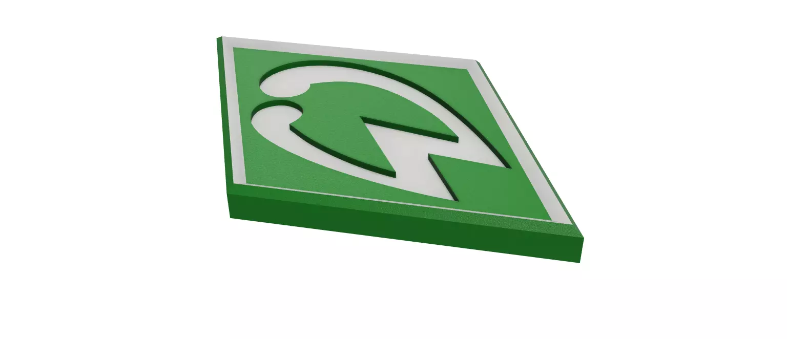 Werder Bremen Wall Sign 3D print model_0