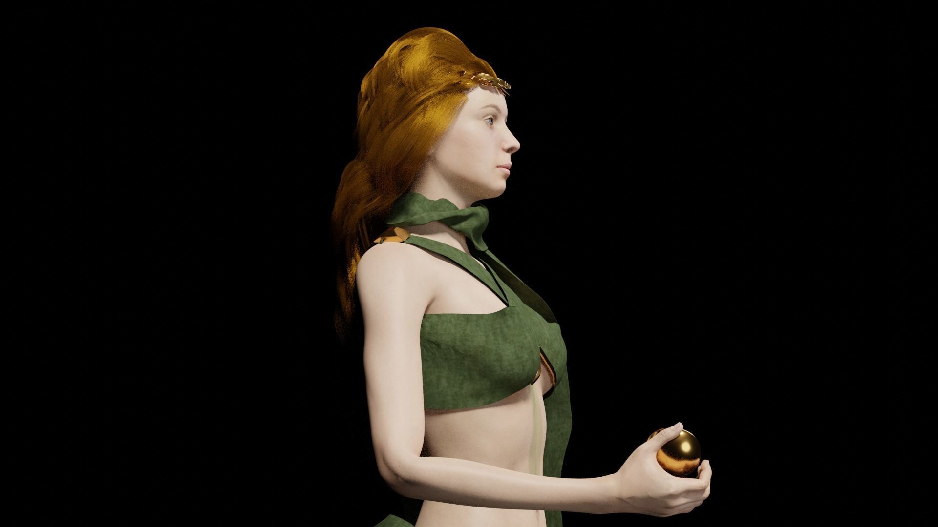 Aphrodite Rigged 3D Model  Free low-poly 3D model_1