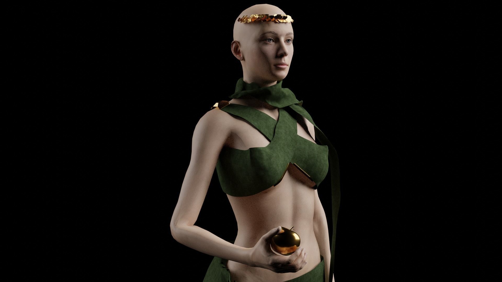 Aphrodite Rigged 3D Model  Free low-poly 3D model_12