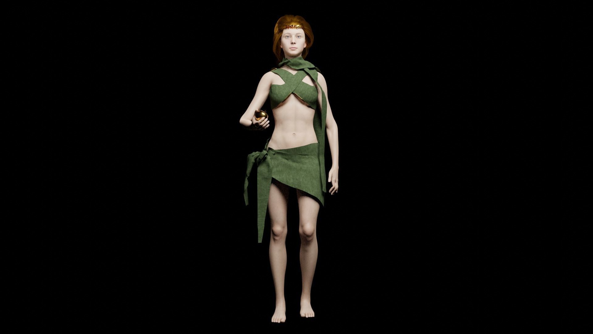 Aphrodite Rigged 3D Model  Free low-poly 3D model_9