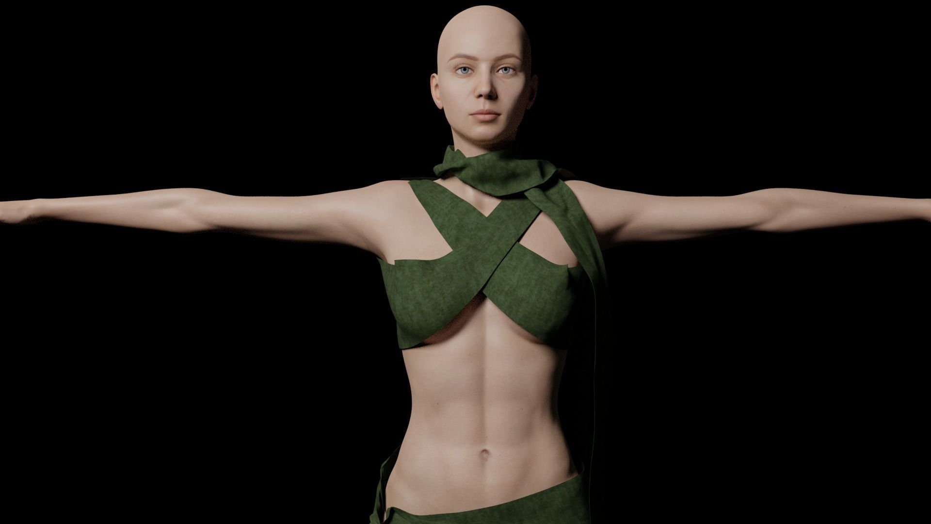Aphrodite Rigged 3D Model  Free low-poly 3D model_8
