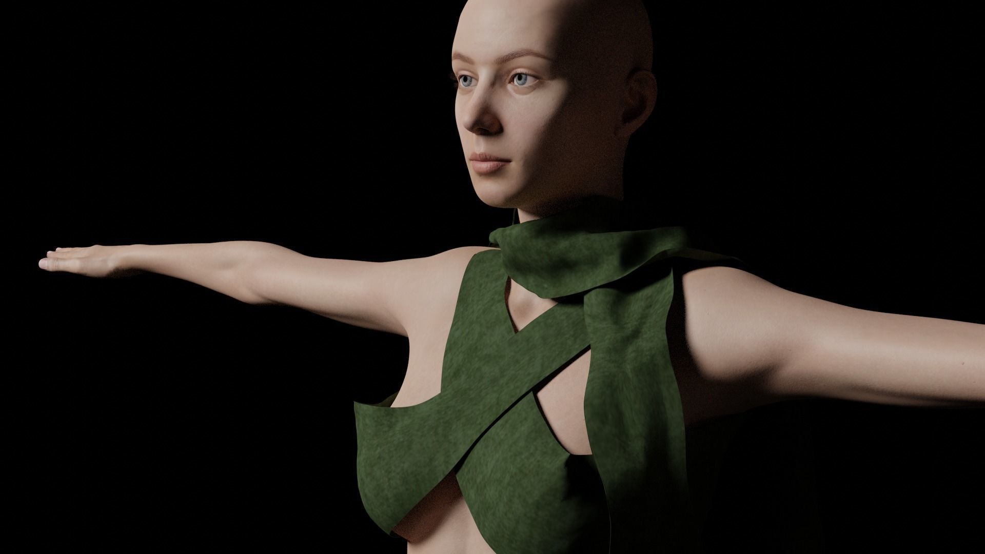 Aphrodite Rigged 3D Model  Free low-poly 3D model_11