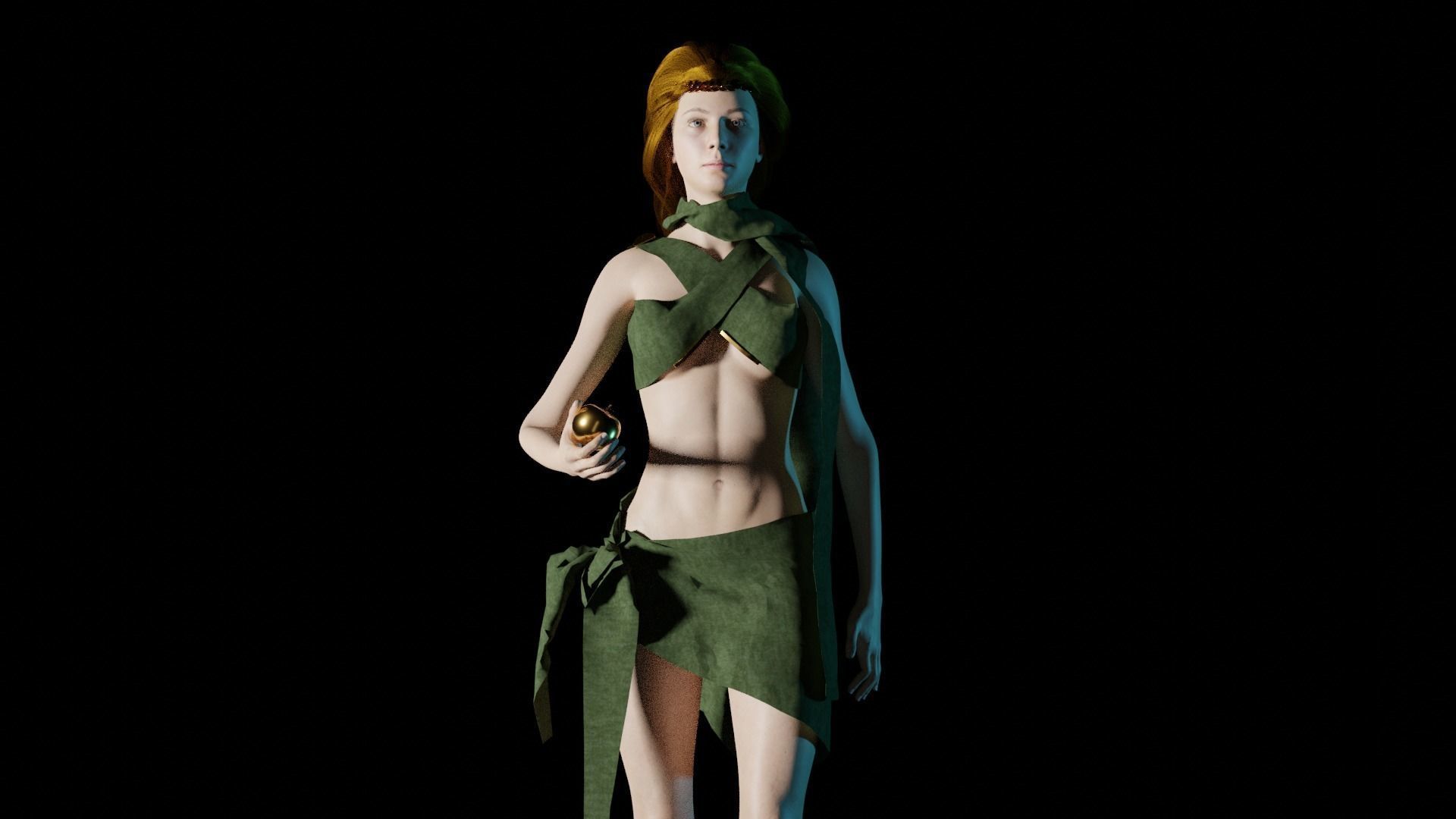 Aphrodite Rigged 3D Model  Free low-poly 3D model_2