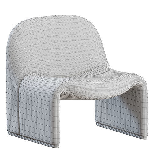 Alky Armchair by Giancarlo Piretti for Artifort 3D model 4