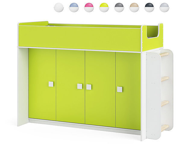 Legenda K43E with LP43C childrens modular bed 3D model