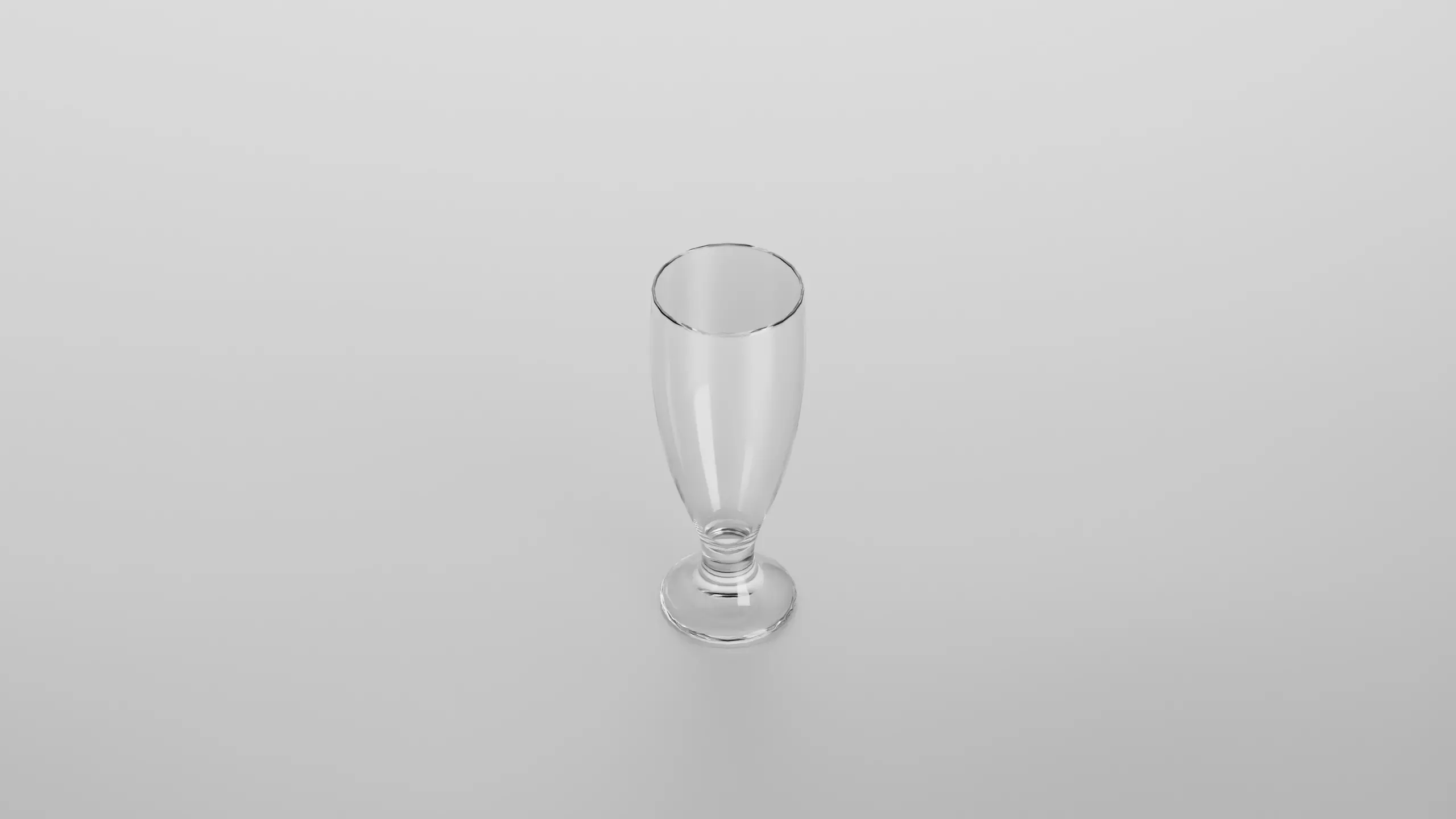 Milkshake glass Low-poly 3D model