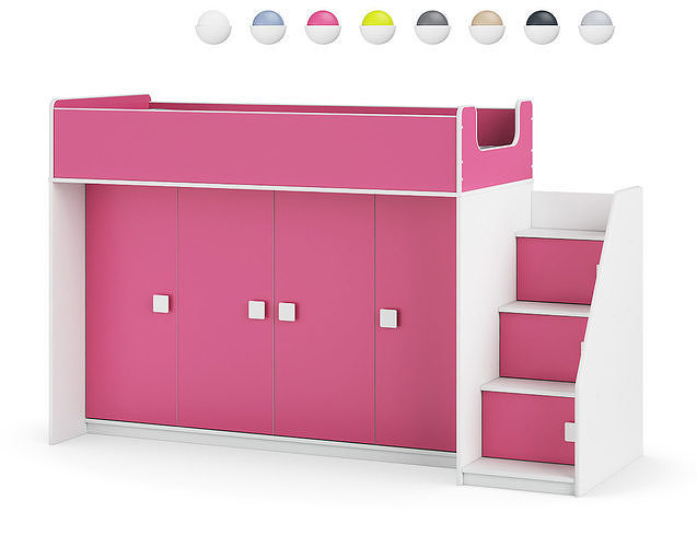 Legenda K43E with LY43A childrens modular bed 3D model