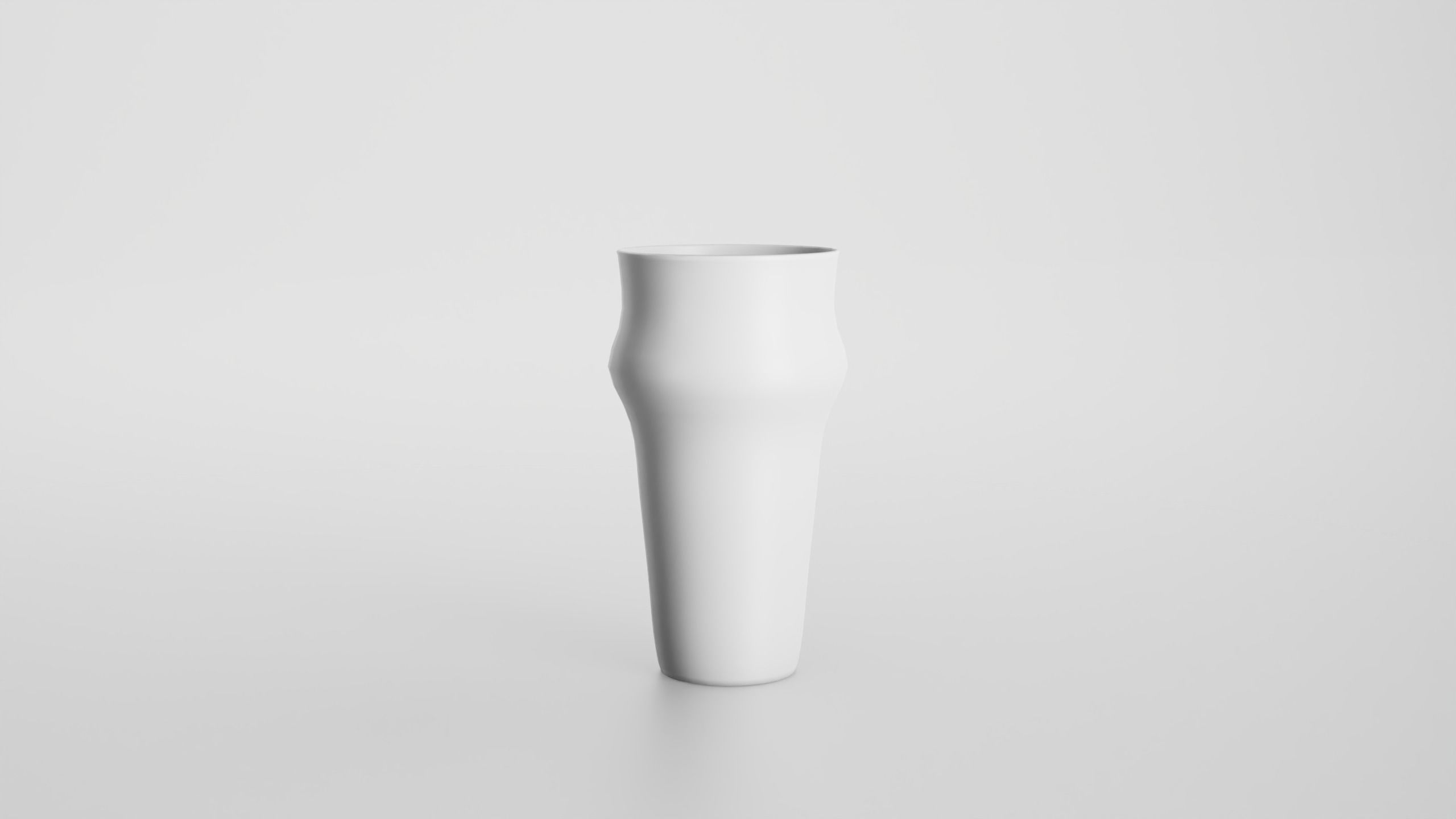 Pint glass Low-poly 3D model_7