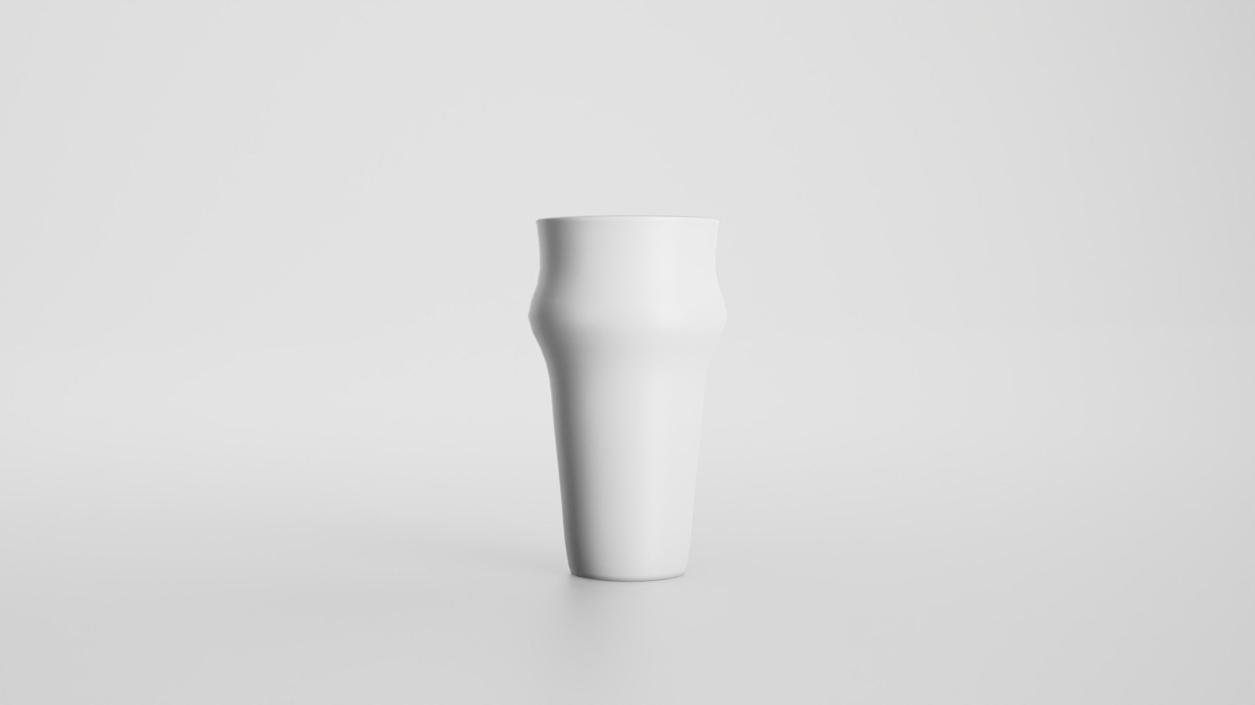 Pint glass Low-poly 3D model_8