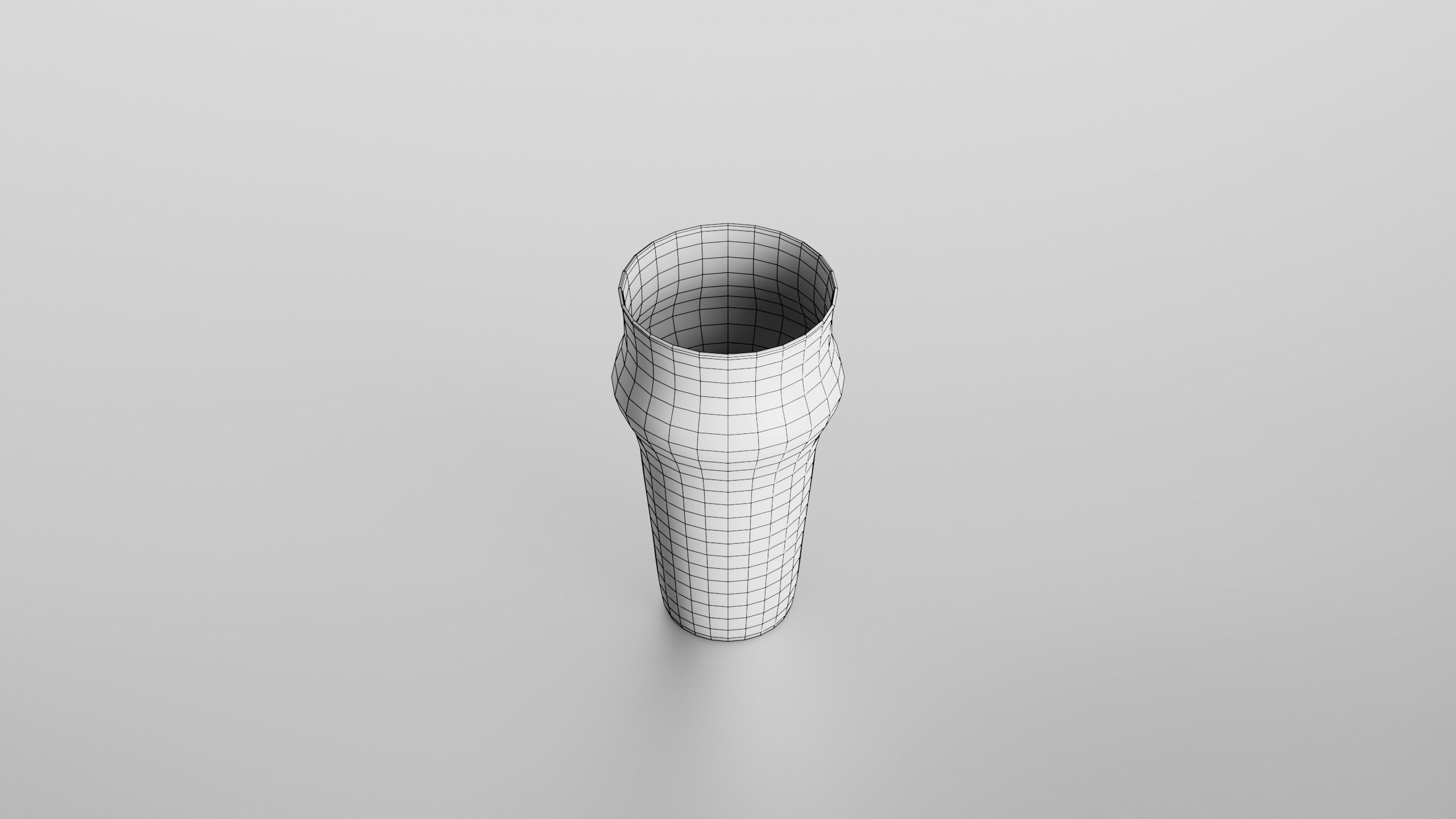 Pint glass Low-poly 3D model_11